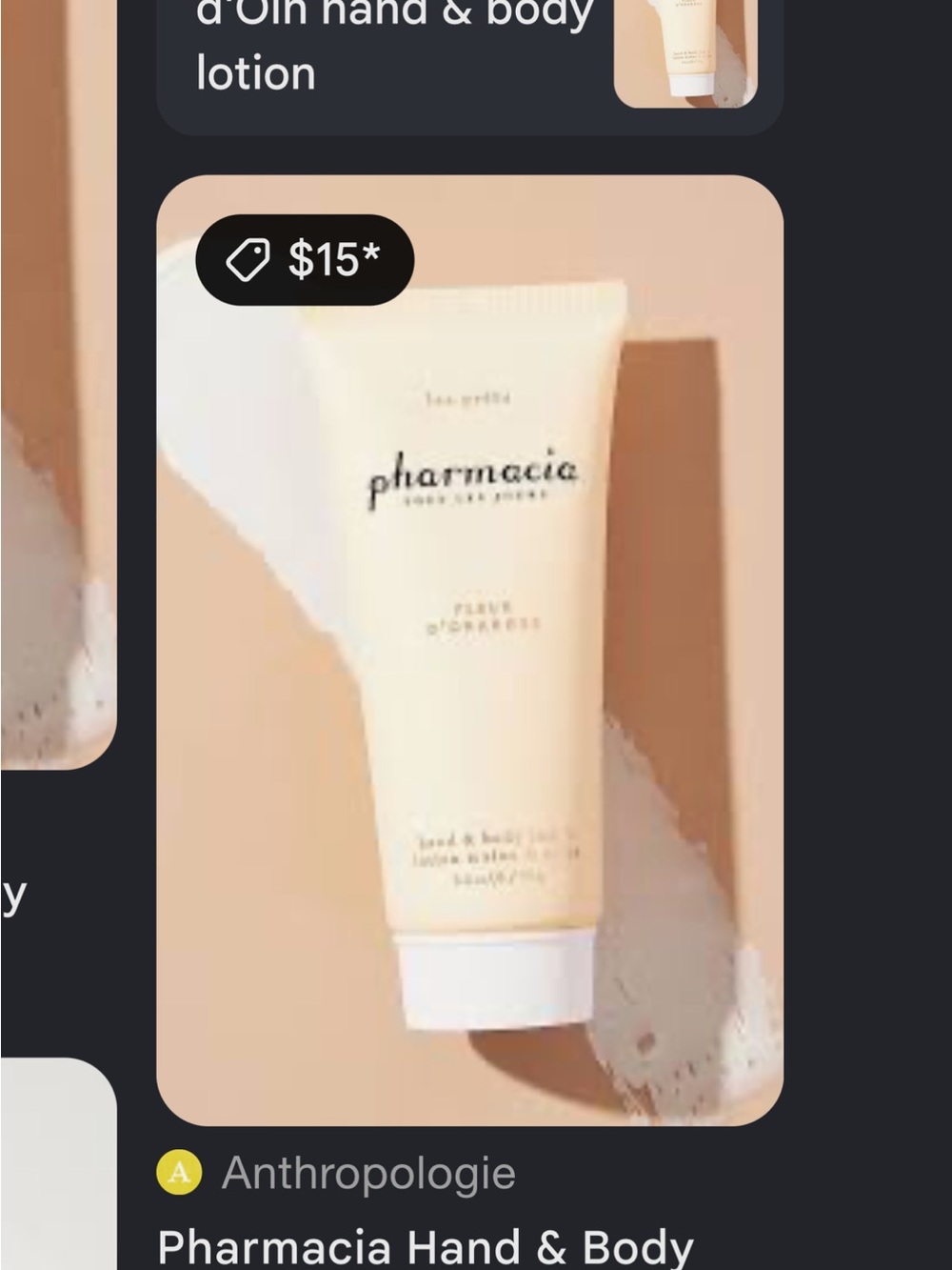 Anthropologie Pharmacacia Fleur d'Oranger Hand & Body Lotion NEW - Picture 5 of 6